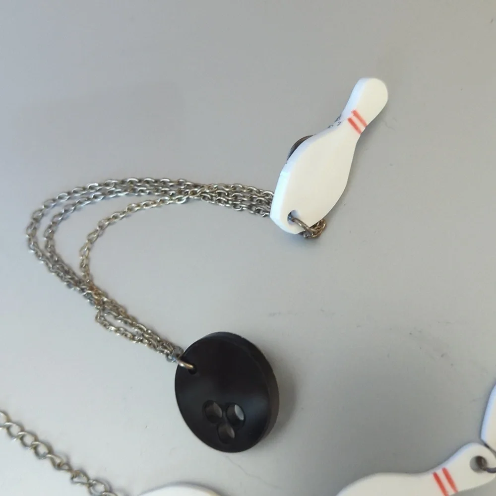 Bowling Pin Jewelry Set - Picture 3 of 4